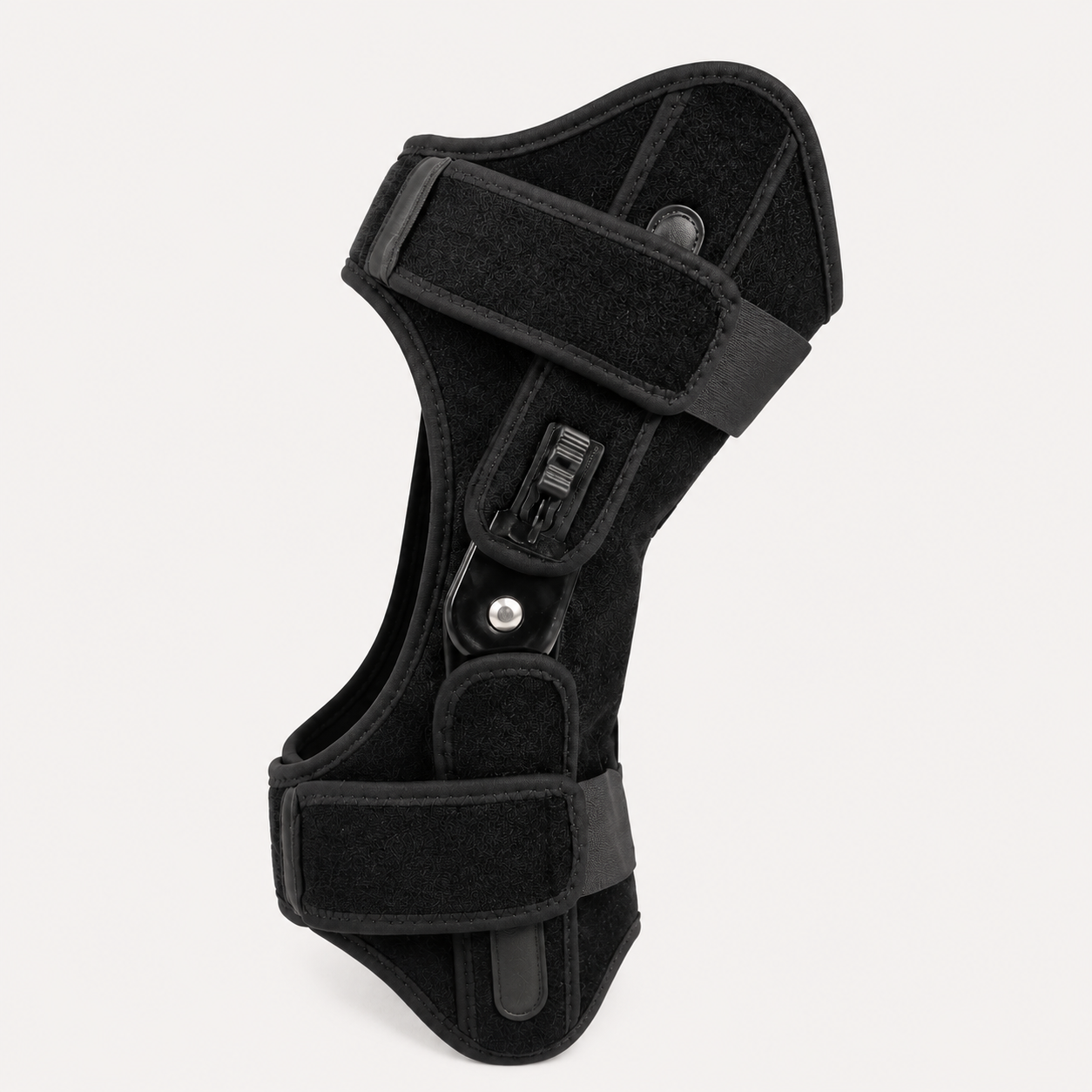 Three-level adjustable exoskeleton knee assist device for daily mobility support