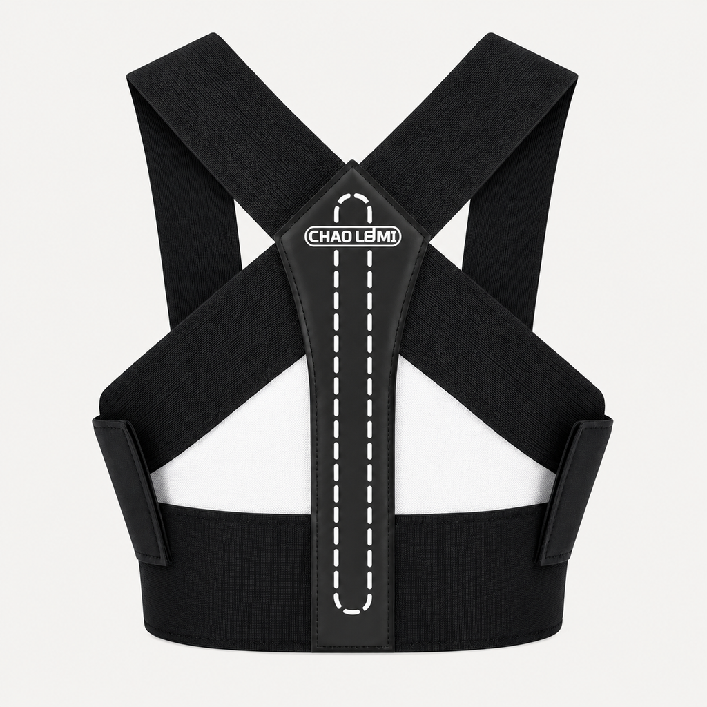 Adjustable cervical spine correction brace for neck posture support