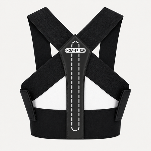 Adjustable cervical spine correction brace for neck posture support